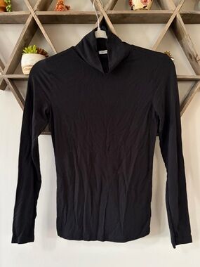 Marine Layer black modal/spandex turtleneck. Size XS.